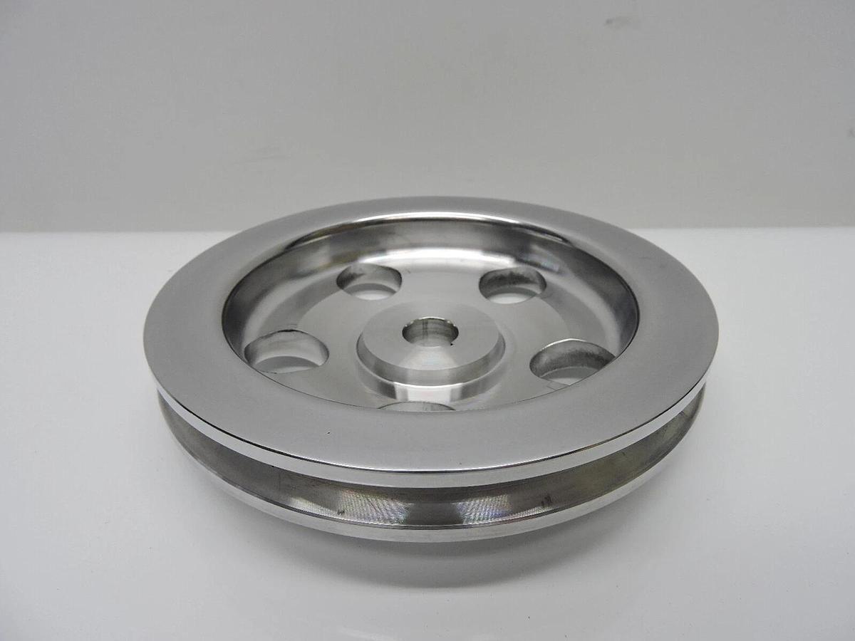 Chevy Billet Power Steering Pulley Single Groove Polished Finish S8848POL