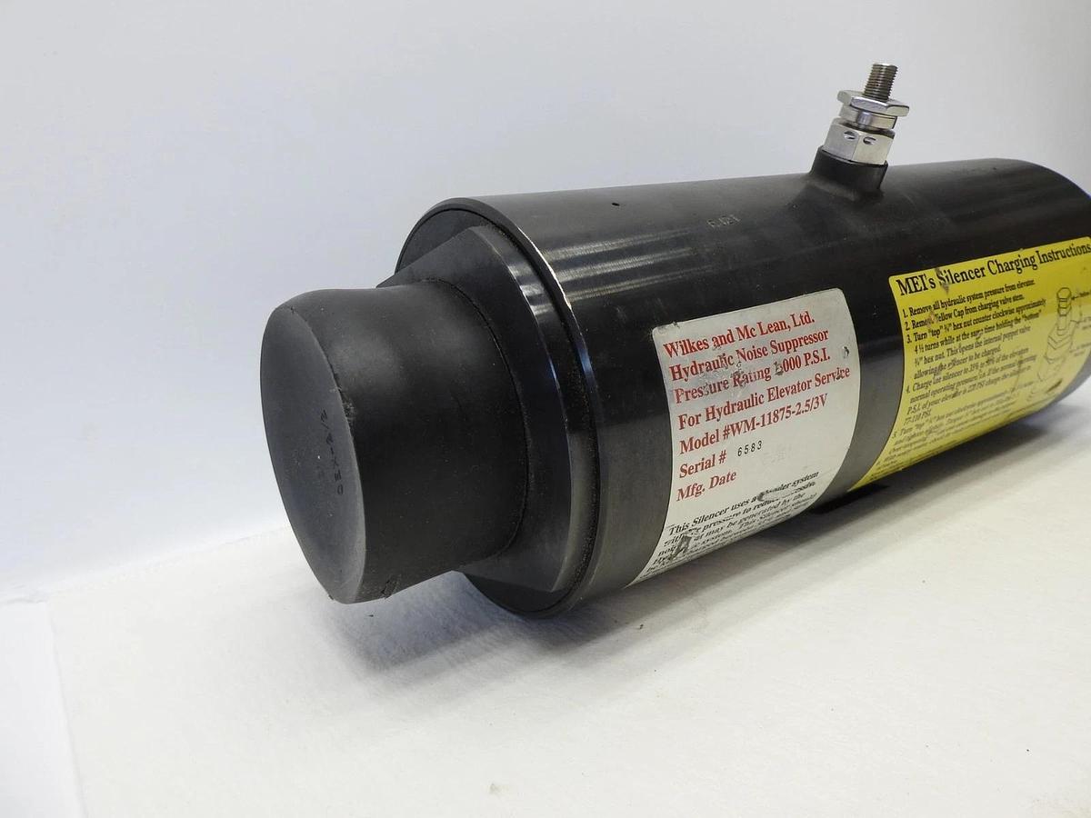 Wilkes & McLean Hydraulic Noise Suppressor WM-11875 2.5 3V - NEW READ