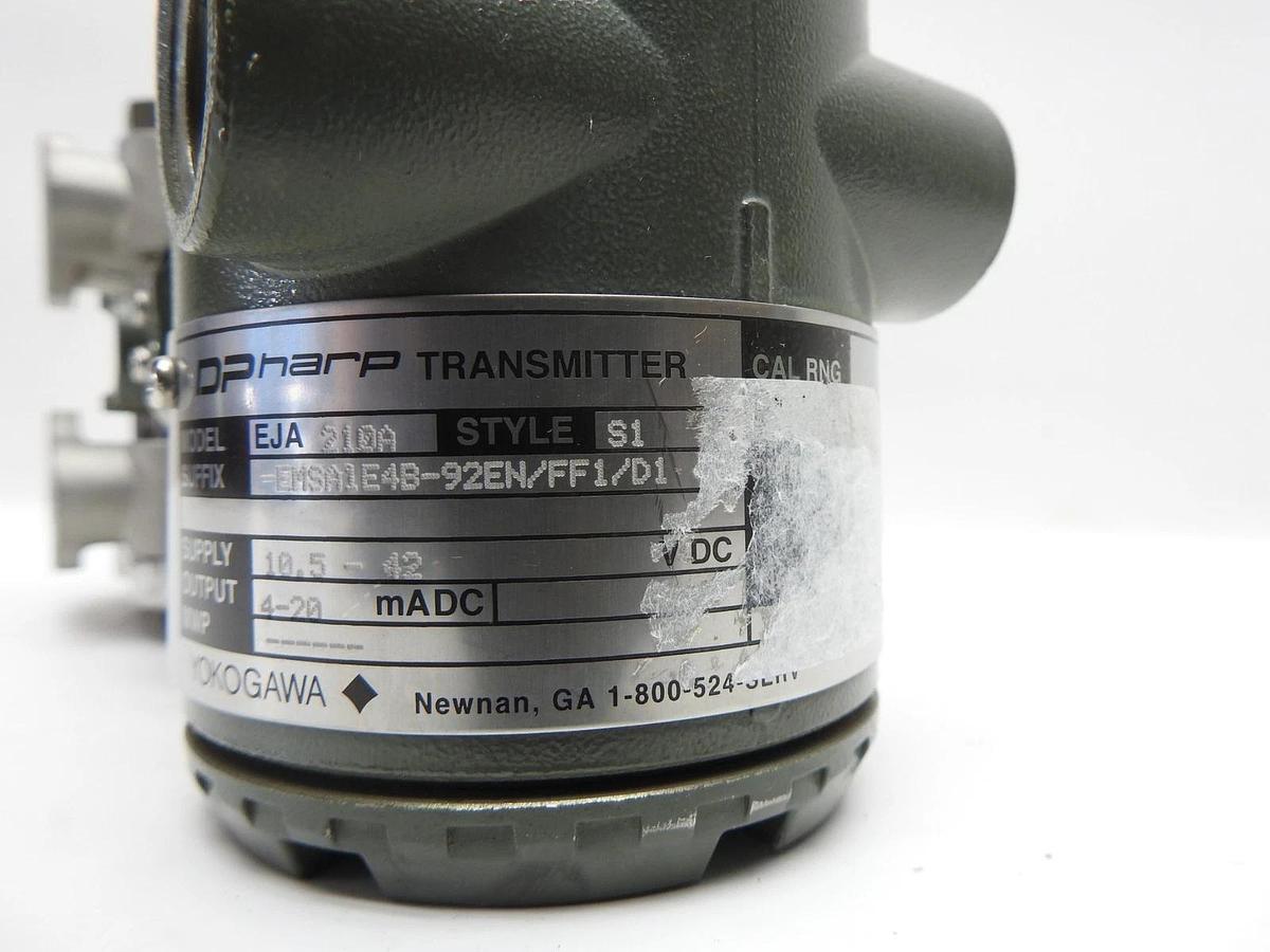 Yokogawa DP Harp EJA 210A Transmitter EMSA1E4B-92EN/FF1/D1 - NEW!