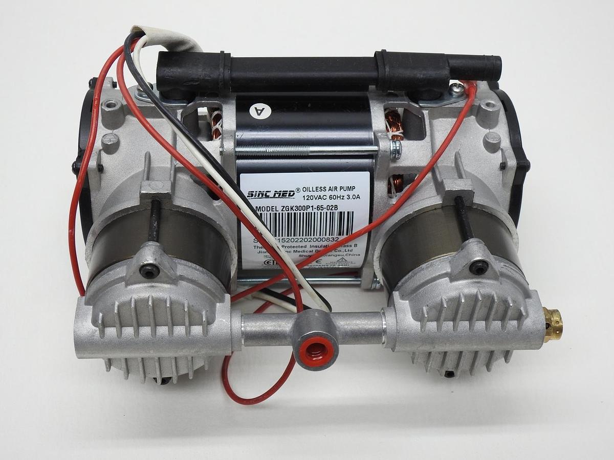 Sinc-Med Oilless Lab Diaphragm  Air Pump 120VAC 60Hz 3.0A ZGK300P1-65-02B - NEW!