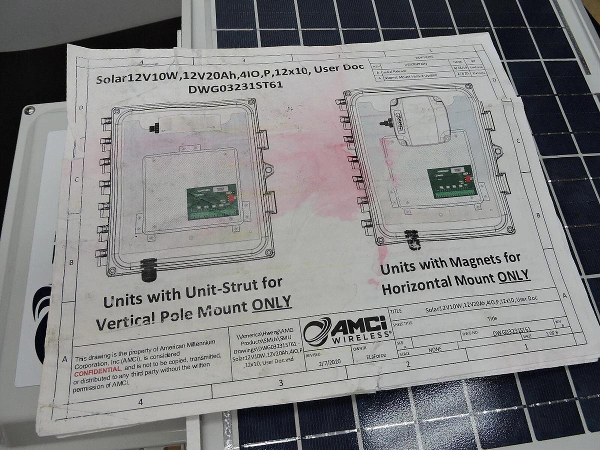 AMCI Wireless SMU (Satellite Monitoring Unit) SatAlarm Monitoring Unit