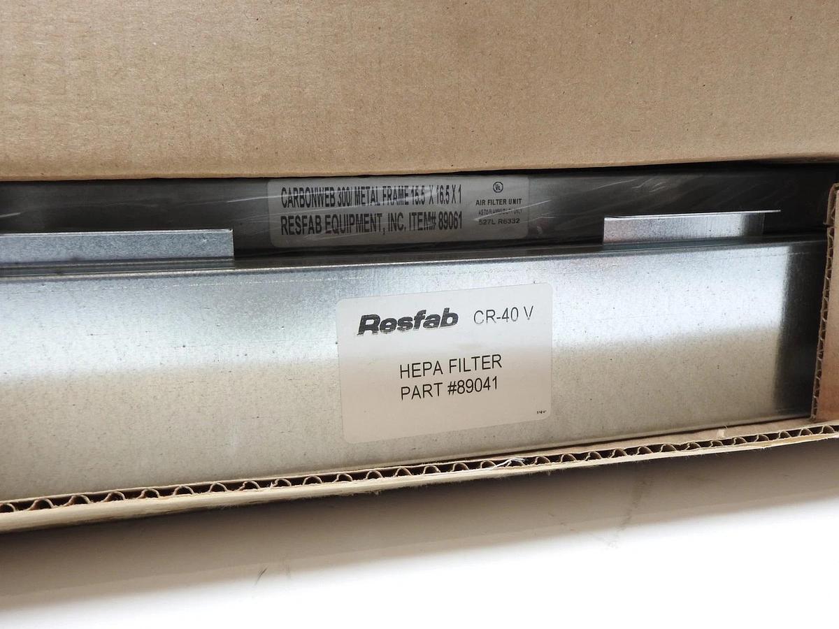 Resfab REB89071 89071 Filter Kit, 1Char/1Hepa - NOB NEW!