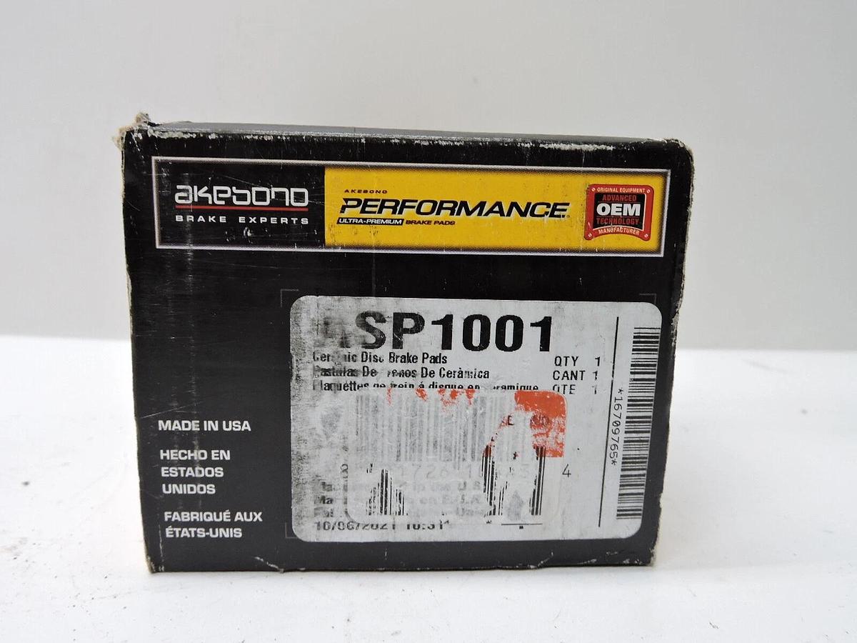 Akebono Front Disc Brake Pads SP for Acura Buick Chevy Hyundai Mitsubishi Subaru