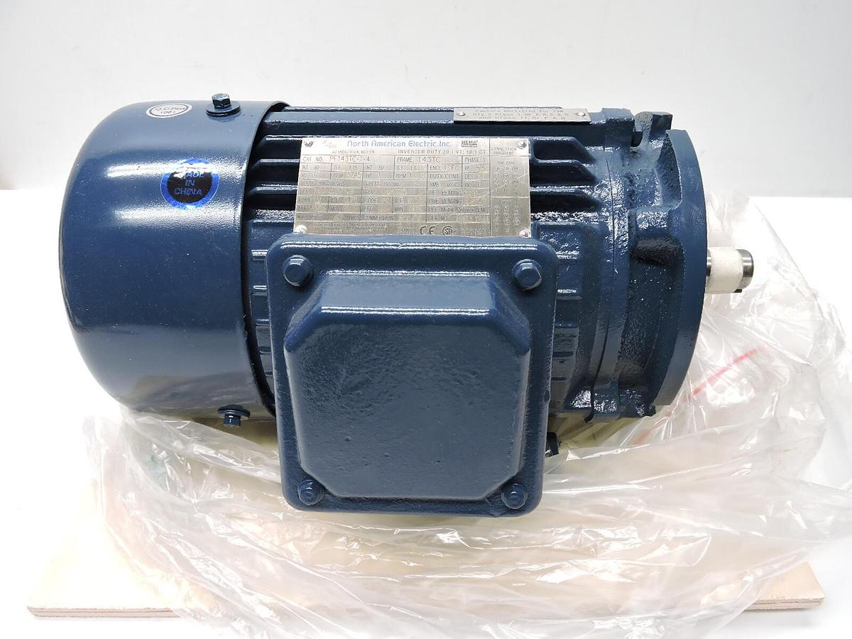 North American Electric PE143TC-1-4 143TC, TEFC, 208-230/460 - NOB NEW!