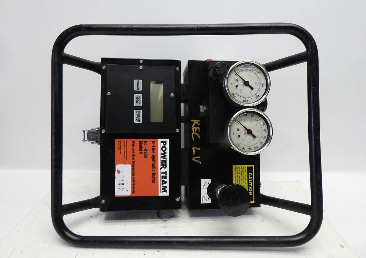 SPX Power Team HT200 In-Line Hydraulic Tester 200 GPM 0-5000 PSI - USED NICE -