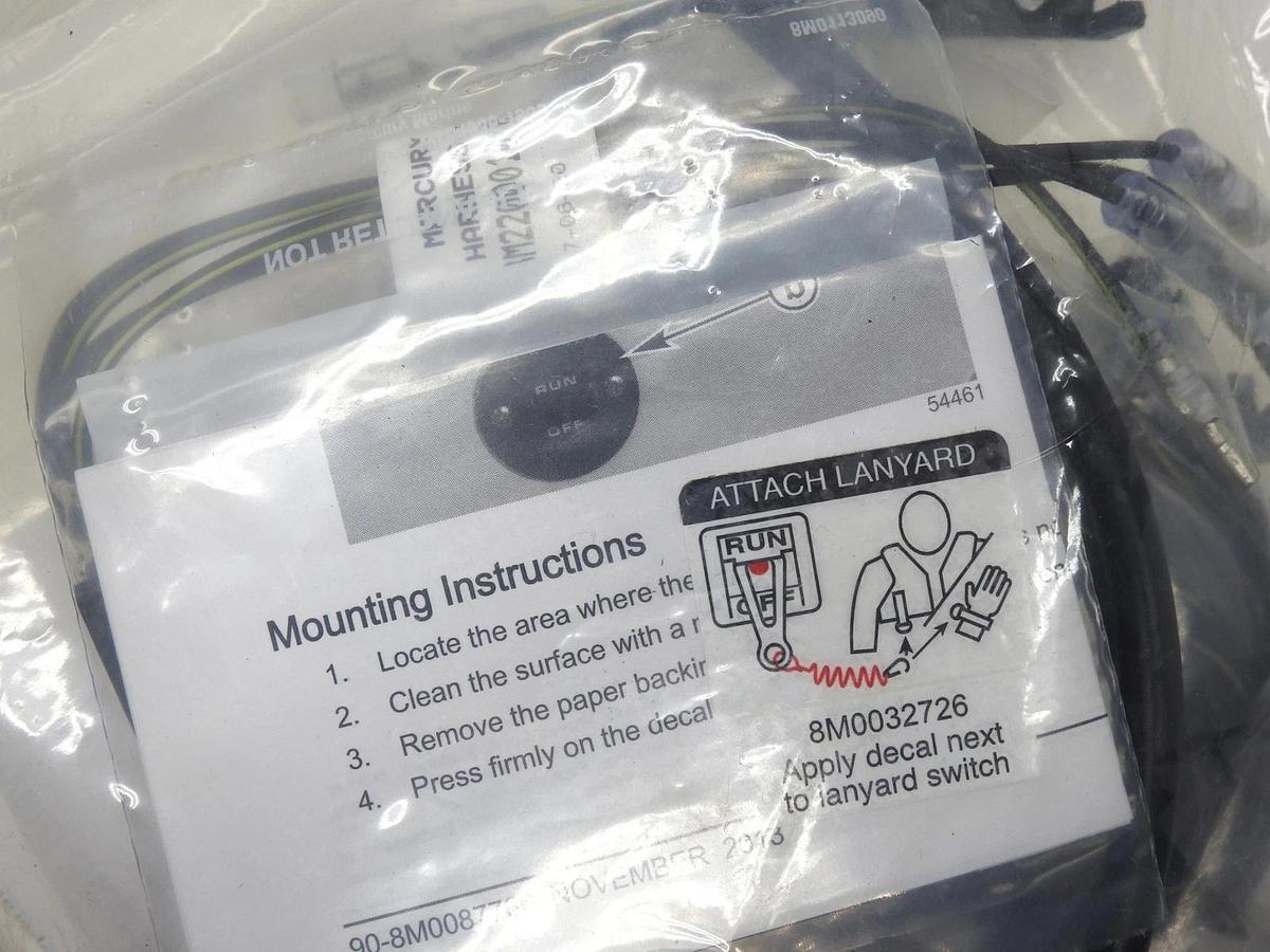 GENUINE Mercury Boat Lanyard Stop Kit Flush 87 19674A12 for Outboards & DTS OEM!