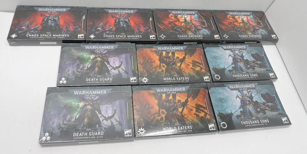 Warhammer 40K Armies Of Chaos Index Card BUNDLE Chaos English 40-28 - NEW!