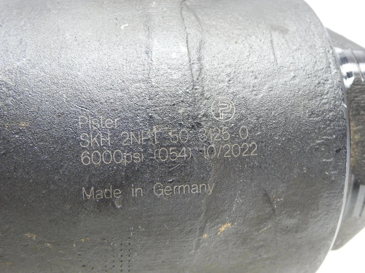 Pister SKH 2NPI 50 3125 0 6000 Psi Ball Valve - NOB NEW!