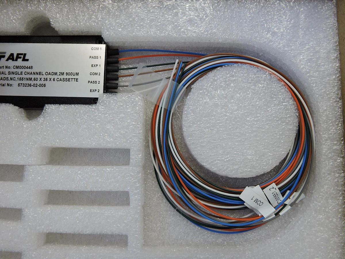 FAFL CM000448 Dual Single Channel OADM 2m, 900u LEADS, 1551NM 60x35x6 Cassette