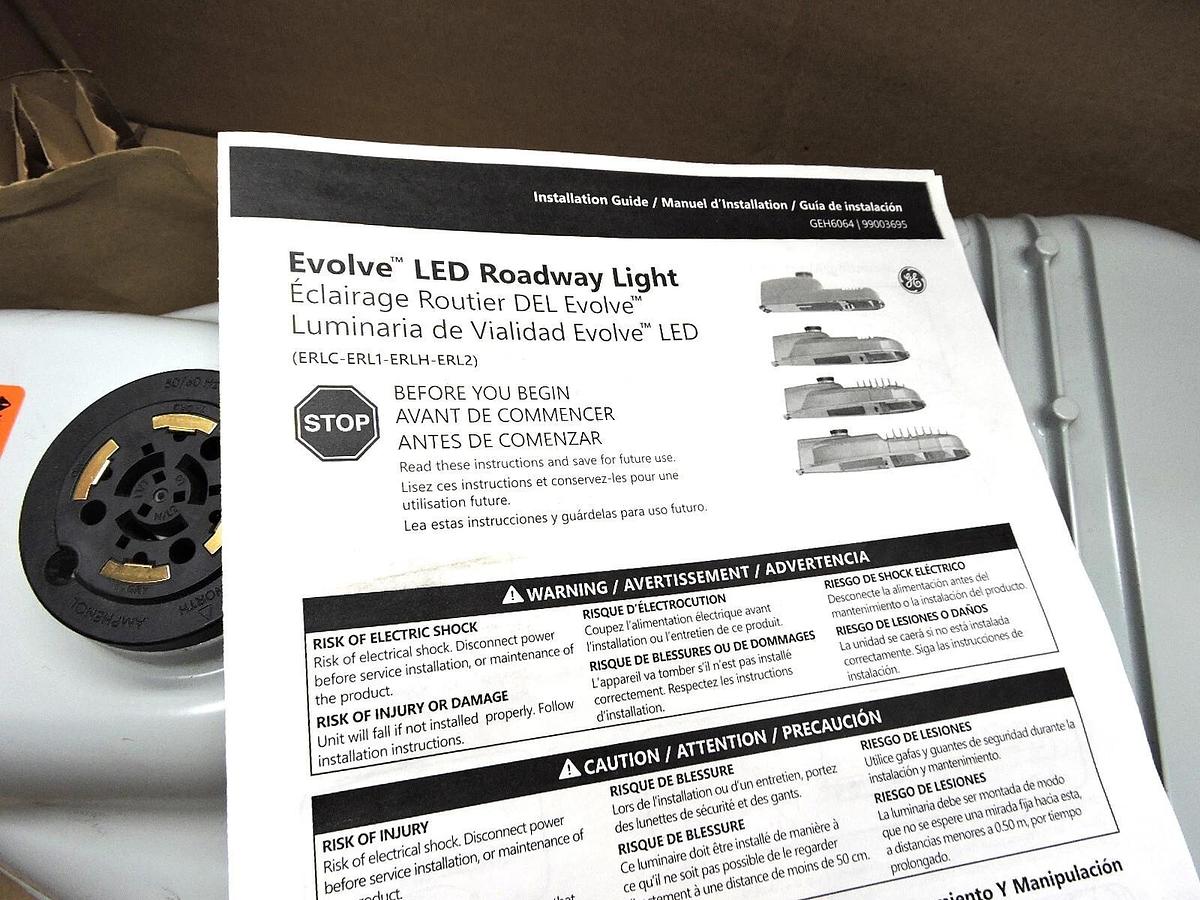 GE LED Roadway Light, 54W, 4200 lm ERL1004B340AGRAY - NOB NEW!