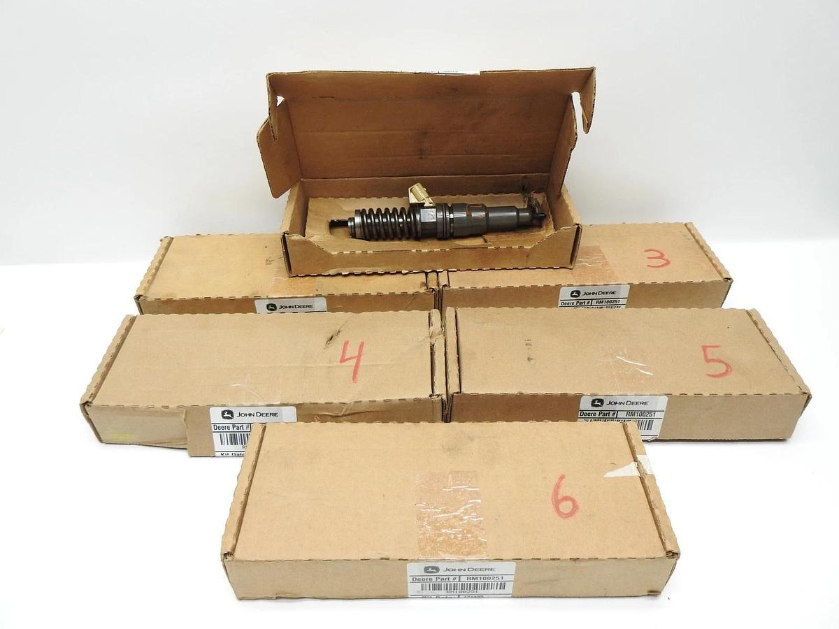 Lot of 6 - (CORES) John Deere RM100251 Elect Unit Injectors SE501959