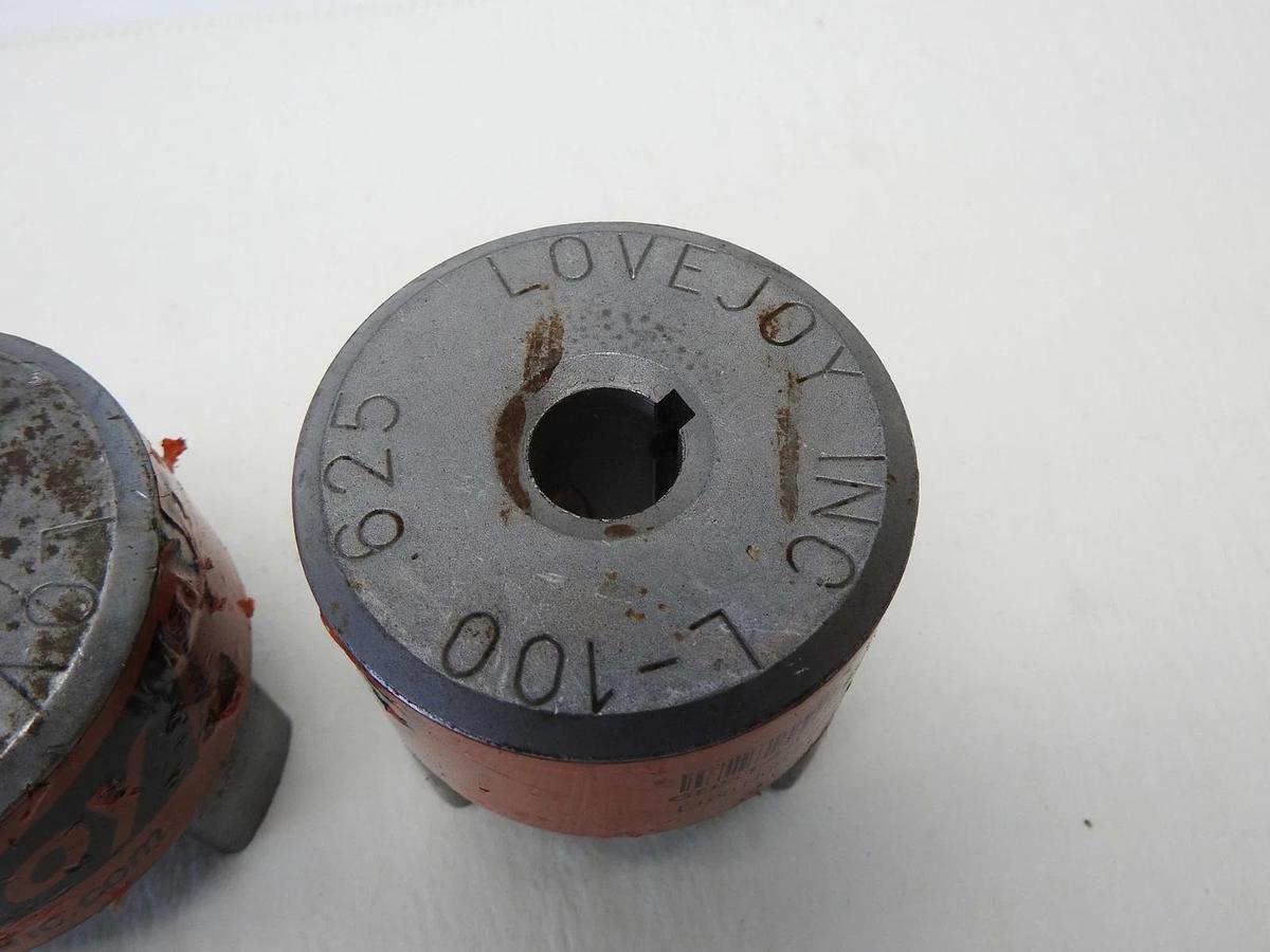 Lot of 2 - Lovejoy Jaw Coupling Hub L100 0.625 Bore Size, 68514437243 NOB NEW