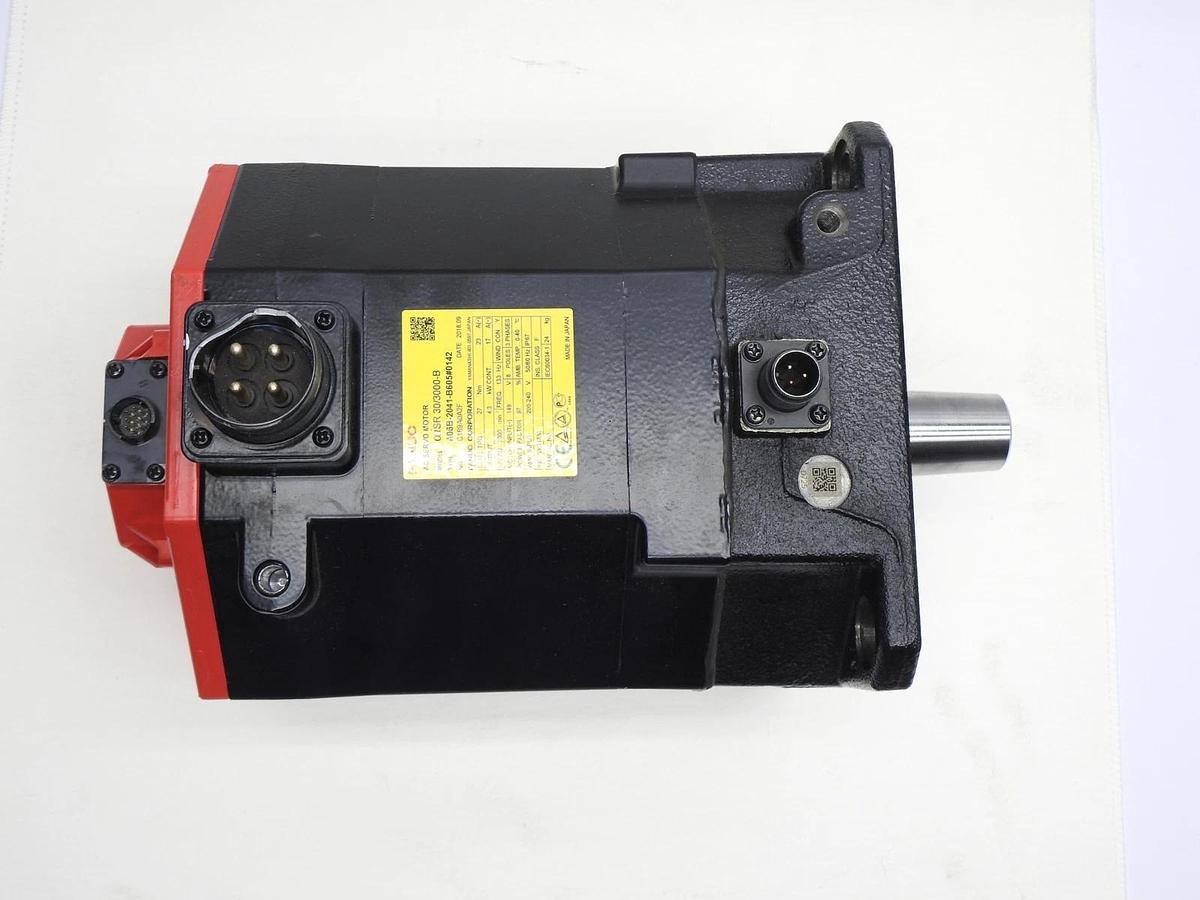 Fanuc A06B-2041-B605#0142 aisR 30/3000-B AC Servo Motor w/ A860-2060-T321 - READ