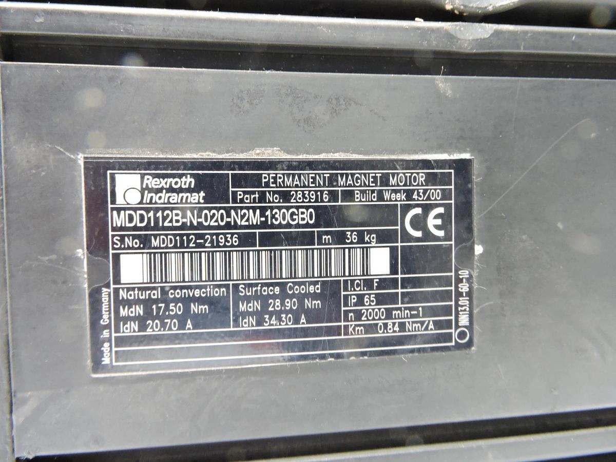 Rexroth MDD112B-N-020-N2M-130GB0 Servo Motor - NEW READ