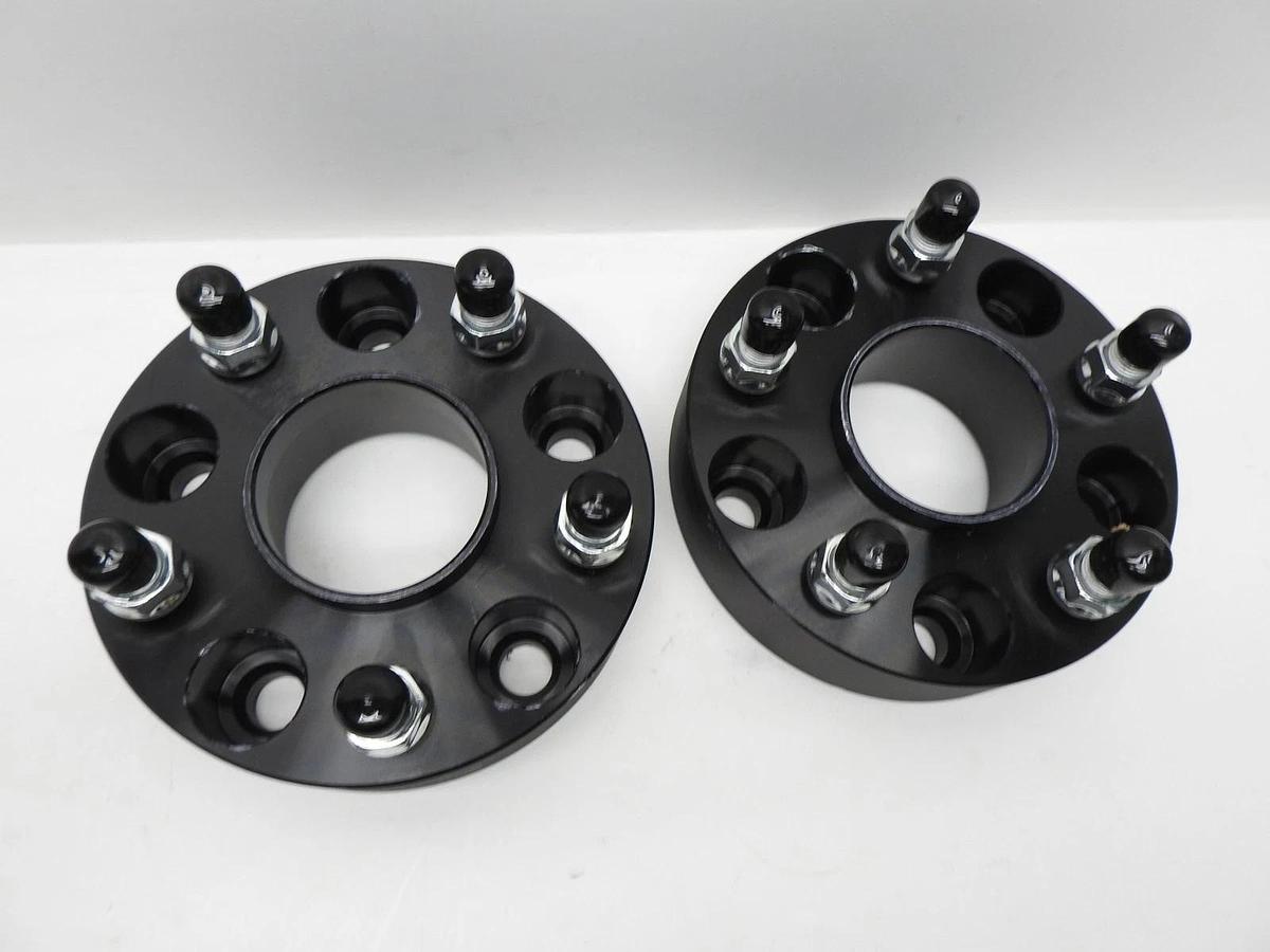 x2 1.5" 5x120 Wheel Spacers 66.9mm M14x1.5 for Camaro CTS Impala Equinox 6061T6
