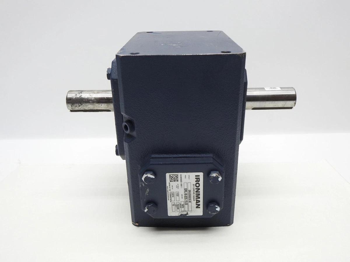 Grove Gear GRL-B826-15-D 15:1, 0.75" Input Dia, 1.125" Output Dia Worm Reducer
