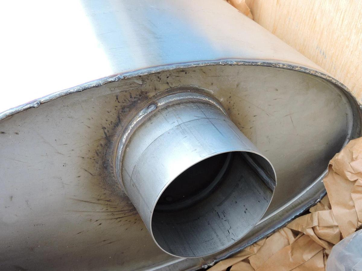 Nelson 200792A 8L-20-289 405 Muffler w/ DP-4811S Elbow for Bus Transit