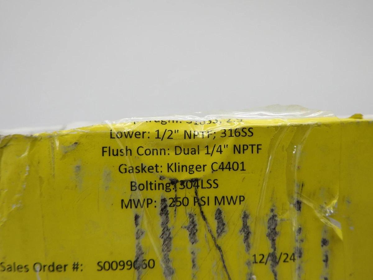 Haygor HTH-Threaded Seal 1/2" NPTF 316SS, Dual 1/4" NPTF HTH-3WS64FS6BS6K4S4 NEW