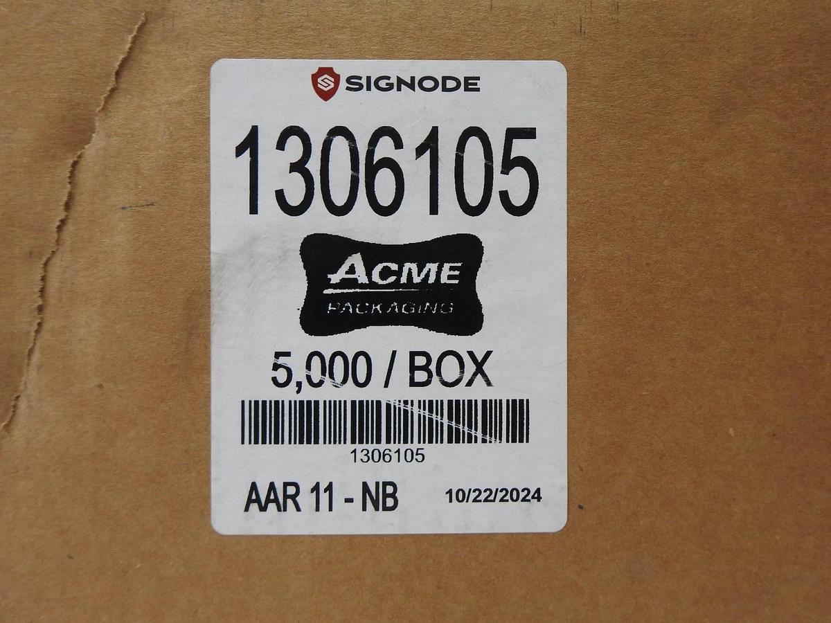 Signode 1306105 3/4 SNAP-ON Seal Galvanized (5,000 BOX) Strapping Seal