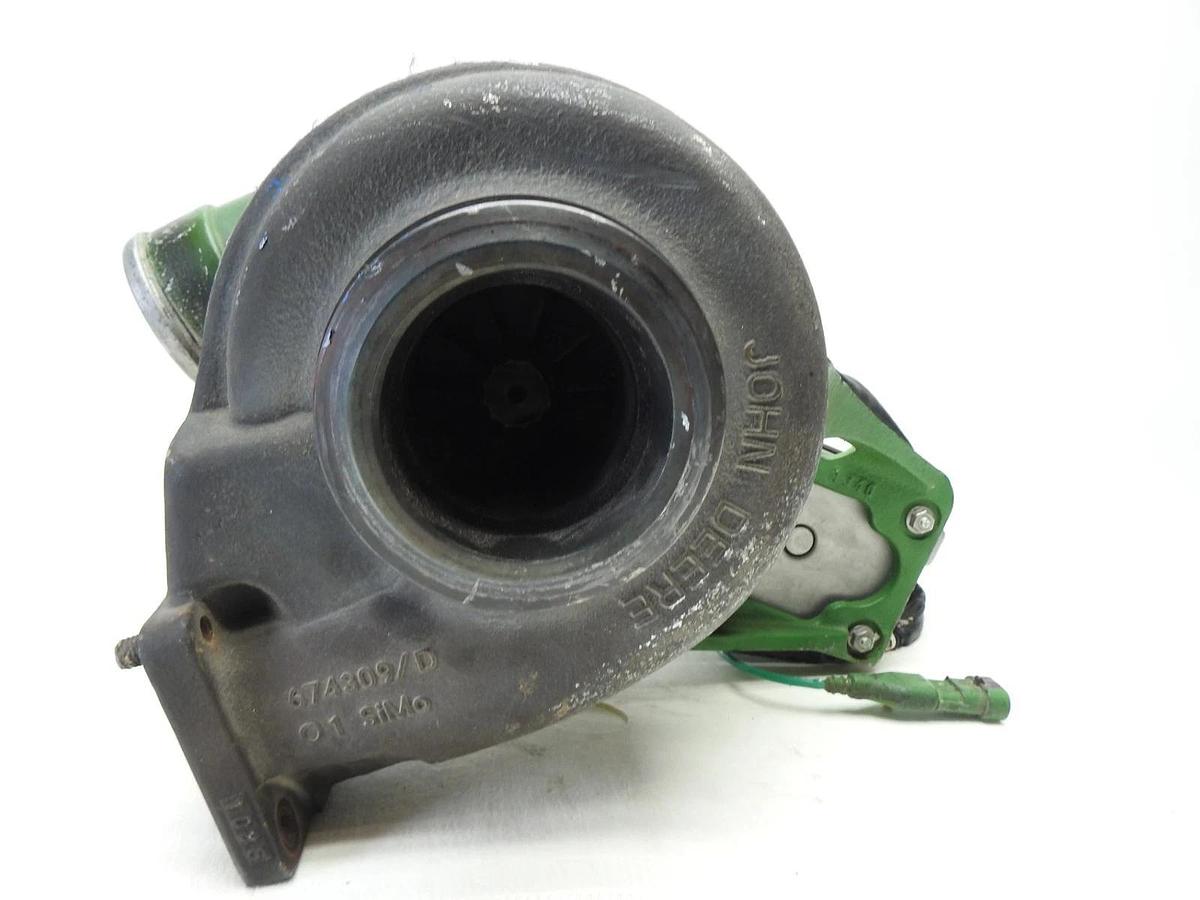 GENUINE John Deere RE523007 Combine Turbo Charger S300BV126, RE534513 + Actuator