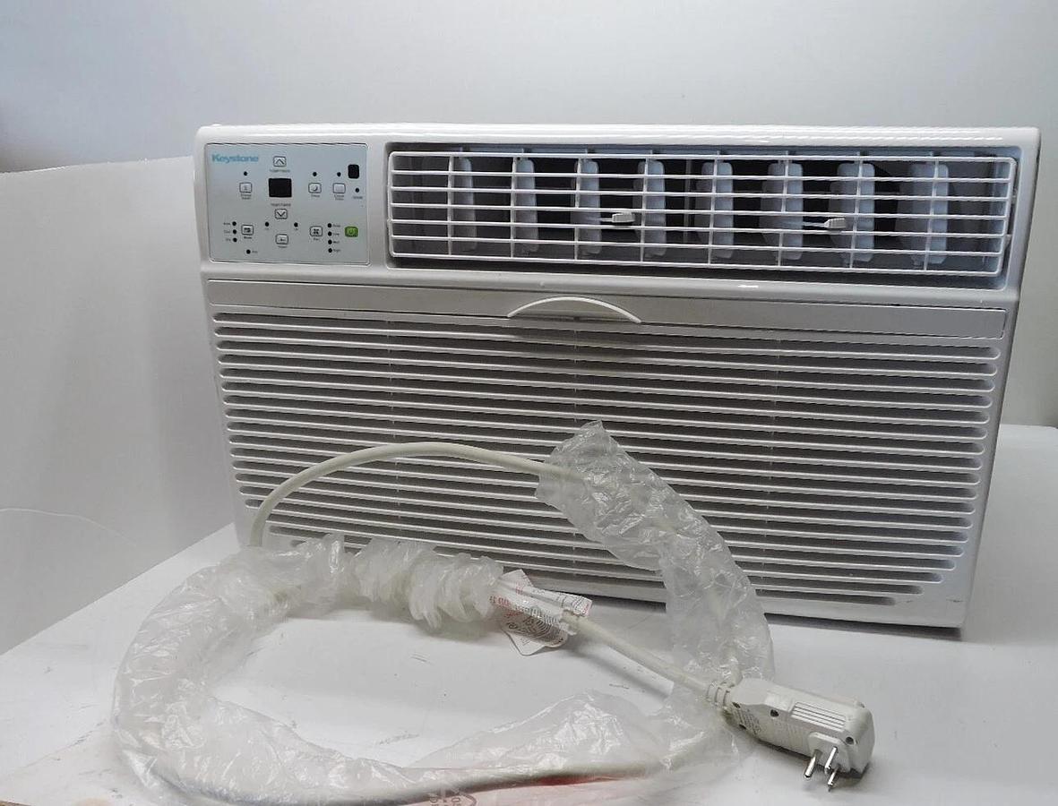 Keystone 14,000 BTU 230V Through-The-Wall AC Remote Sleep Mode - NOB NEW!
