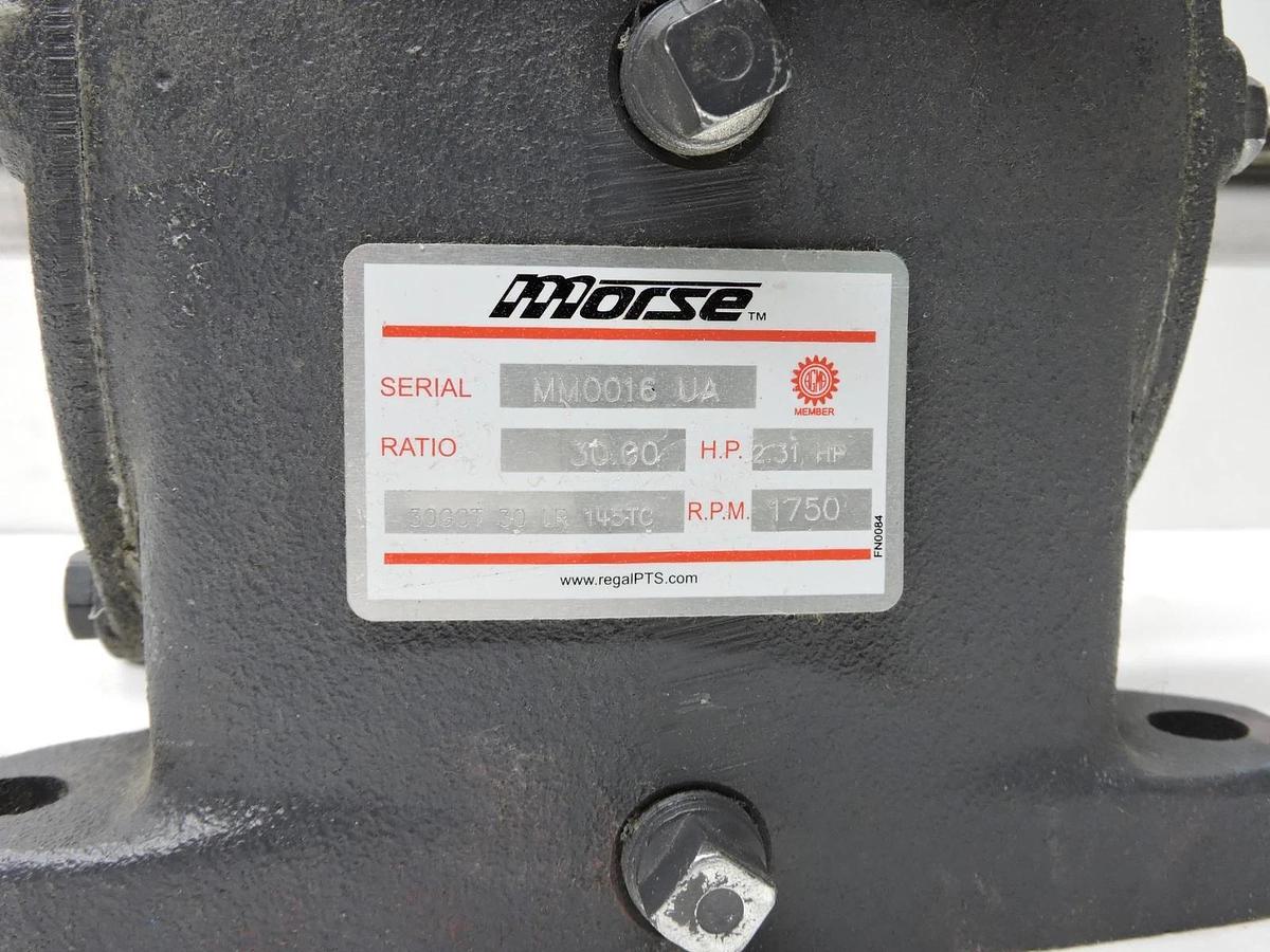 Morse 30GCT 30 1R 145TC Ratio: 30.00, HP: 2.31, RPM: 1750 Gear Reducer - NOB NEW