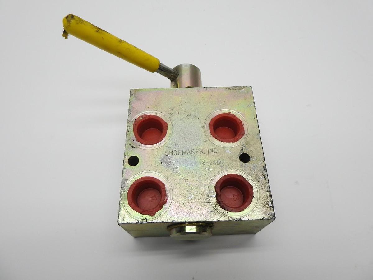 Shoemaker Inc. Hydraulic Diverter Multiplier Valve Block 8381 38 24D - SURPLUS