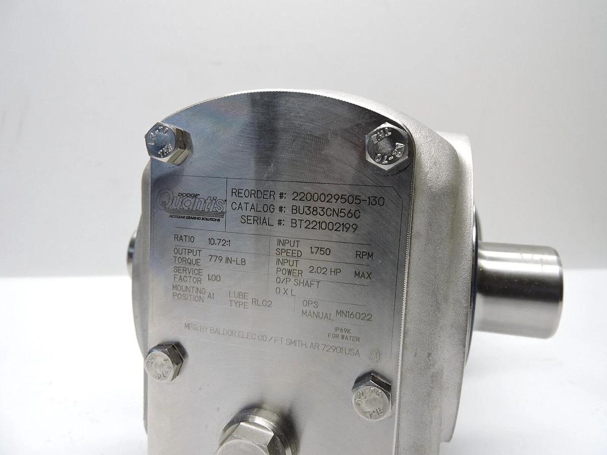 Dodge Quantis BU383CN56C RATIO: 10.72:1, 779 IN-LB, 2200029505-130, BT03220709