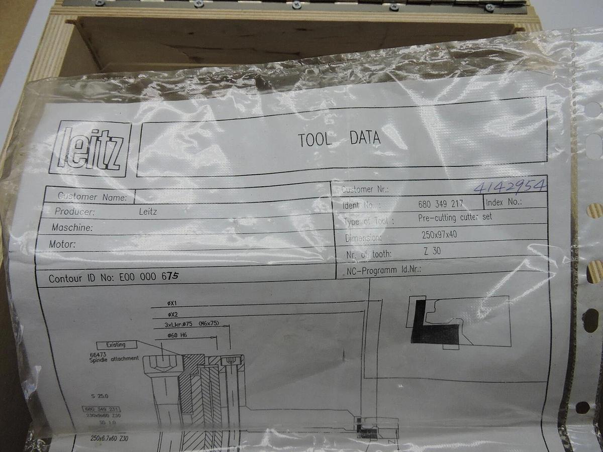 Letiz Pre-Cutting Cutter Set 680 349 217 (Dimensions: 250x97x40) 4142957