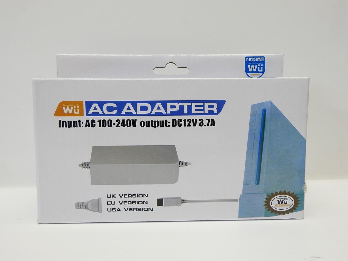 WU AC Power Adapter for Nintendo Wii replaces RVL-002 AC AC 100-240V / DC12V 3.7