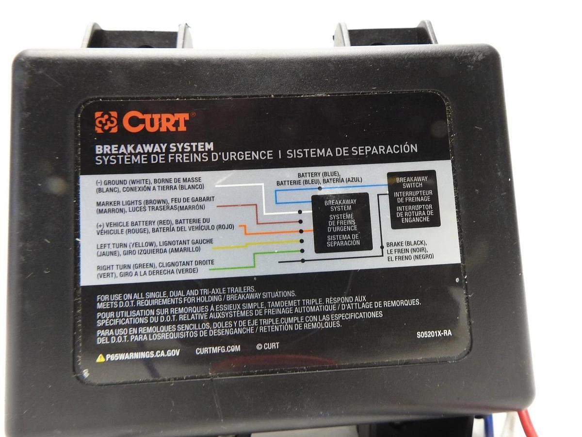 CURT S05201X-RA Trailer Breakaway System - NOB NEW!
