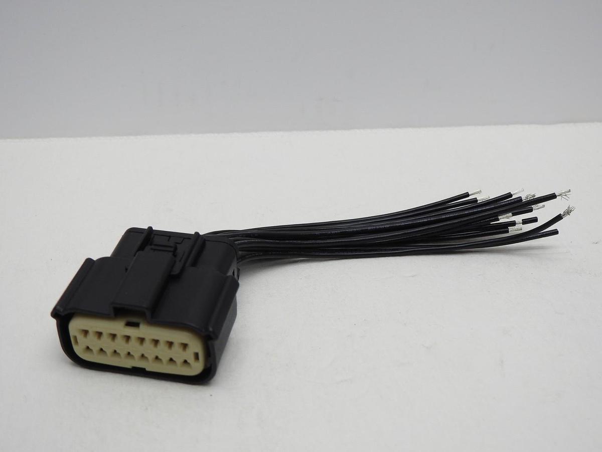 16-Wire Front Headlight Lamp Connector Plug for Dodge Challenger Some Jeep 16Pin