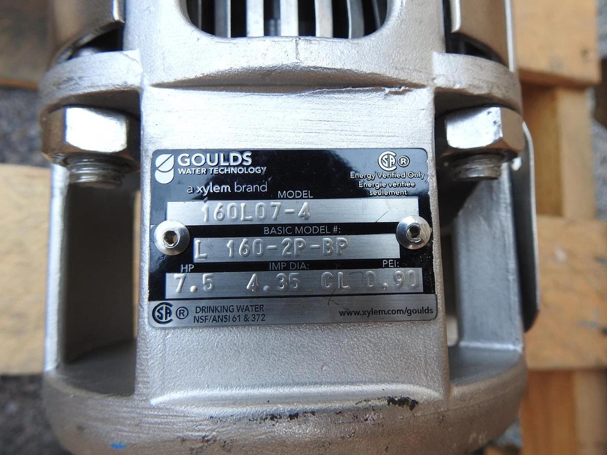 Goulds Pumps 160L07, 6" Submersible Well Pump L 160-2P-BP (7.5 HP, 4.35 IMP DIA)