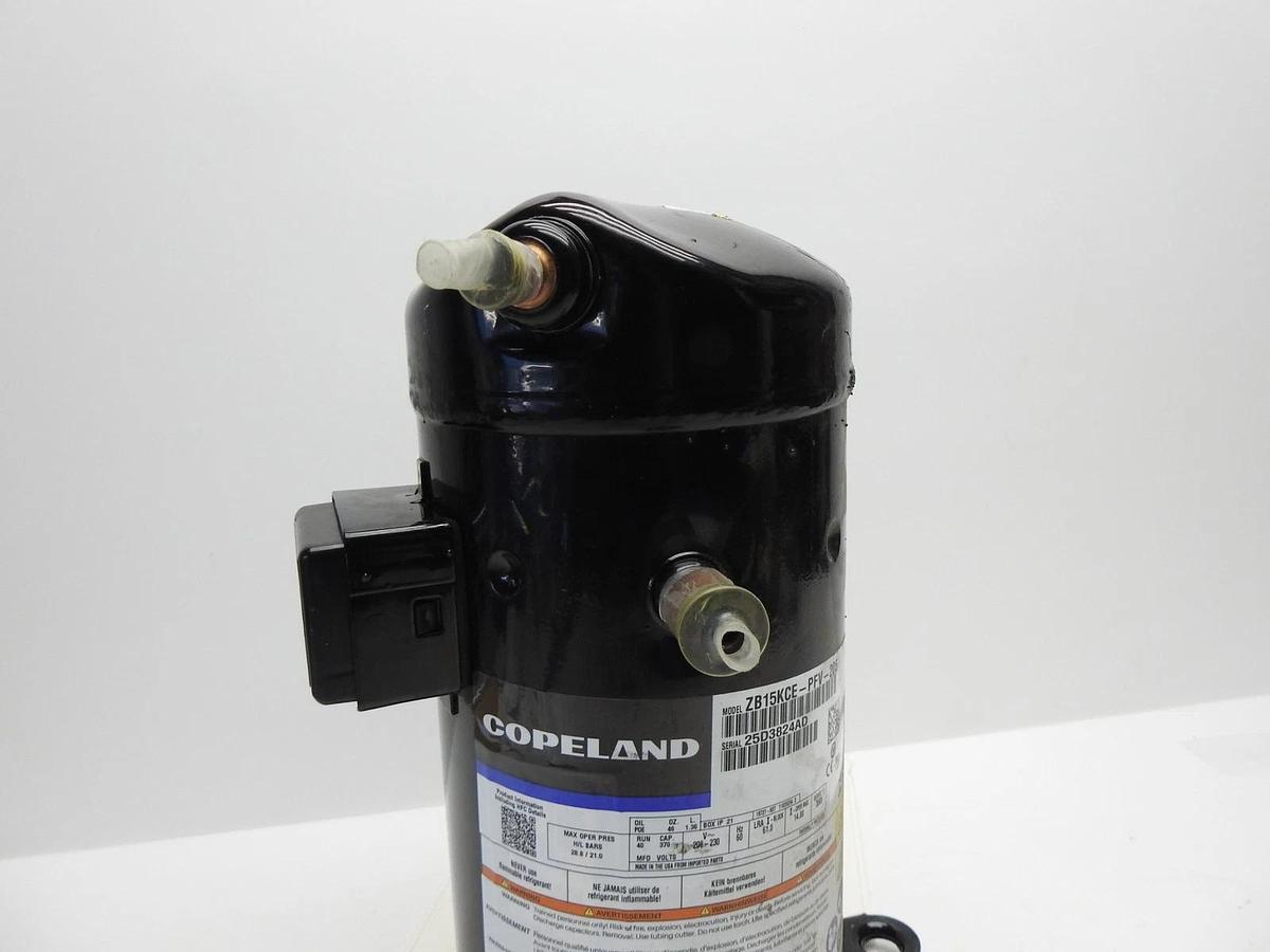 Emerson Copeland Scroll Compressor ZB15KCE-PFV-205, 208-230V 1PH - NOB NEW!