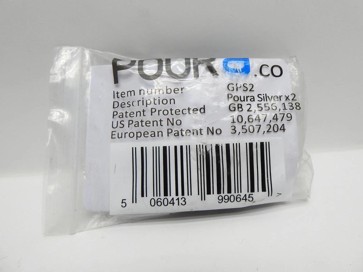 Poura Silver x2 Bottle Pour Spout w/ Built in Fly Protection GPS2
