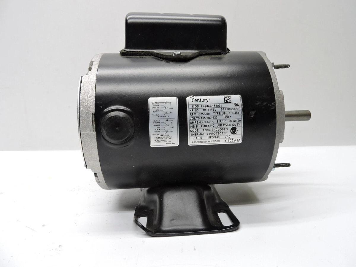 Century C723V1A 48Y Frame Outdoor Duty Transformer Cooling Fan Motor - NOB NEW!