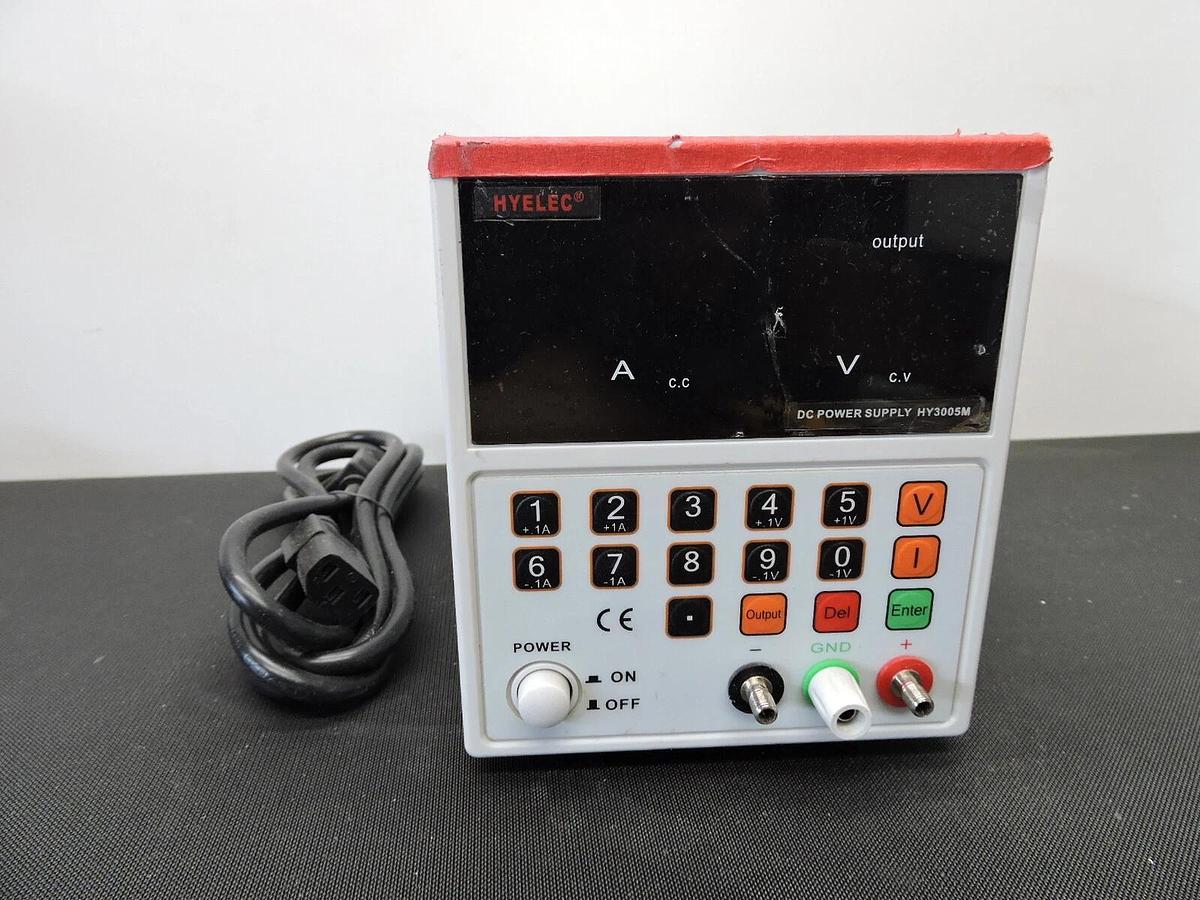 Hyelec Dr. Meter Programable Linear DC Power Supply HY3005M - WORKS