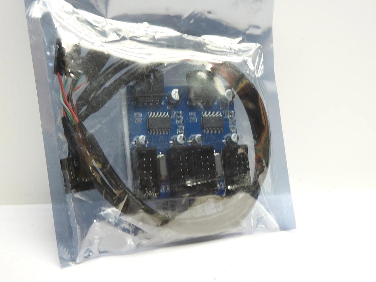 Nest Warehouse 9Pin USB Header Splitter Male 1 to 4 Female Extension Hub Port