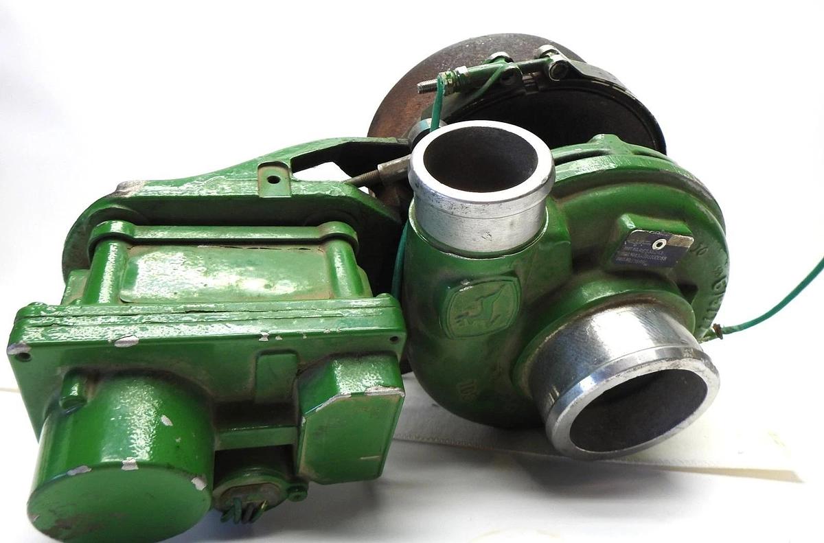 OEM John Deere RE535243 Turbocharger, 12Volts Turbo w/ Actuator DZ108162 Genuine