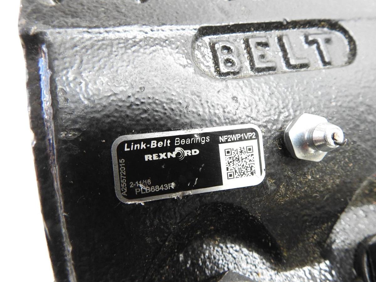 Link-Belt Rexnord PLB6843R 2-11/16" Roller Pillow Block Bearing - NOB NEW!