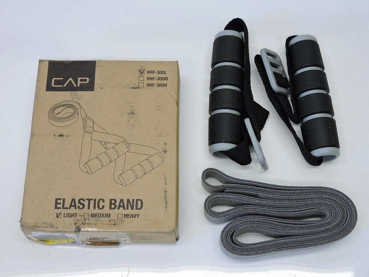 CAP Barbell HHF-300L Cap Workout Elastic Resistant Band with Handles Light NEW!