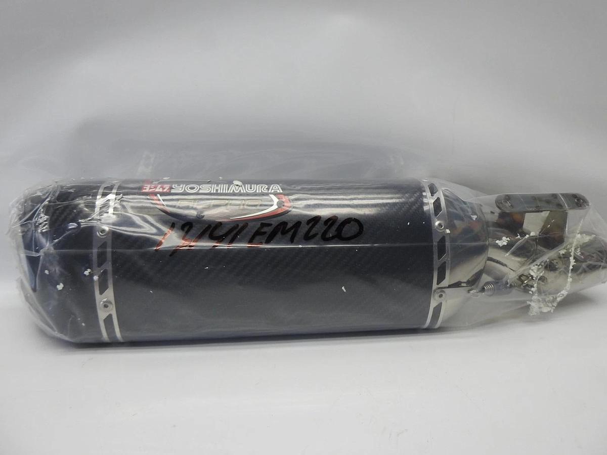 Yoshimura Alpha Signature Series Slip-On Exhaust SS/CF/CF 13141EM220 19-2292 NOB
