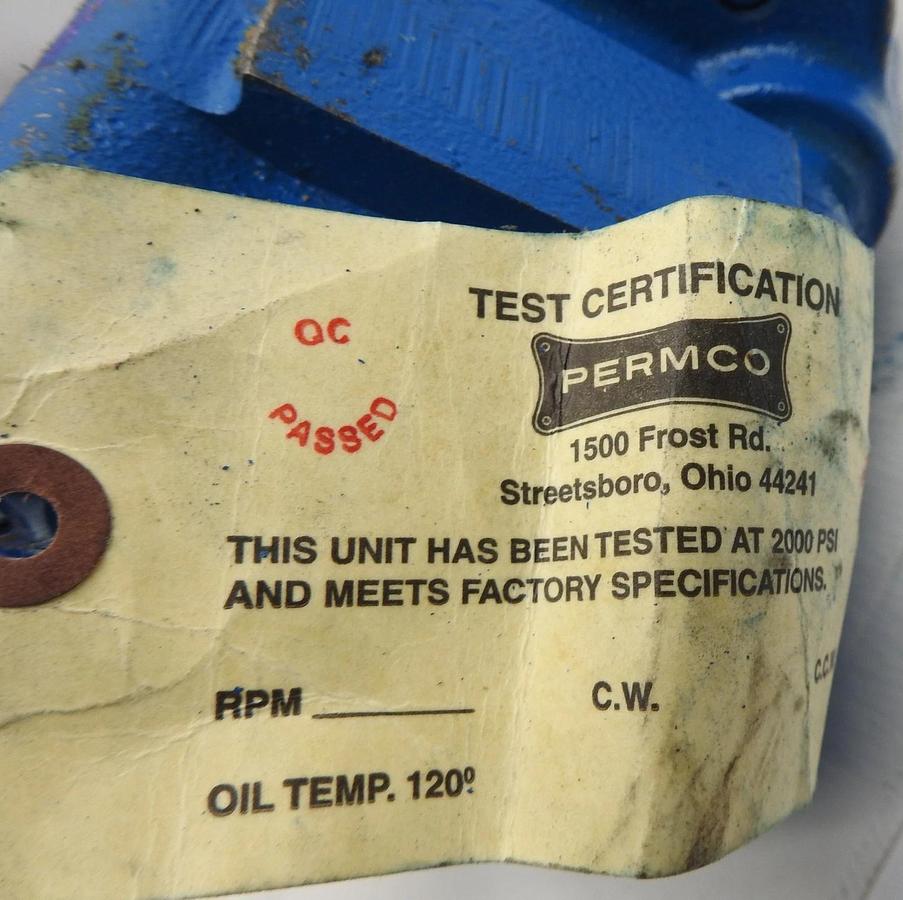 Permco M3000 / P3000 Tandem Hydraulic Gear Pump Dual Section - BULK NEW!