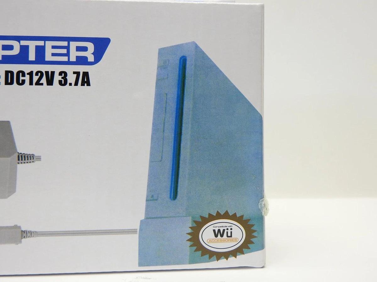 WU AC Power Adapter for Nintendo Wii replaces RVL-002 AC AC 100-240V / DC12V 3.7
