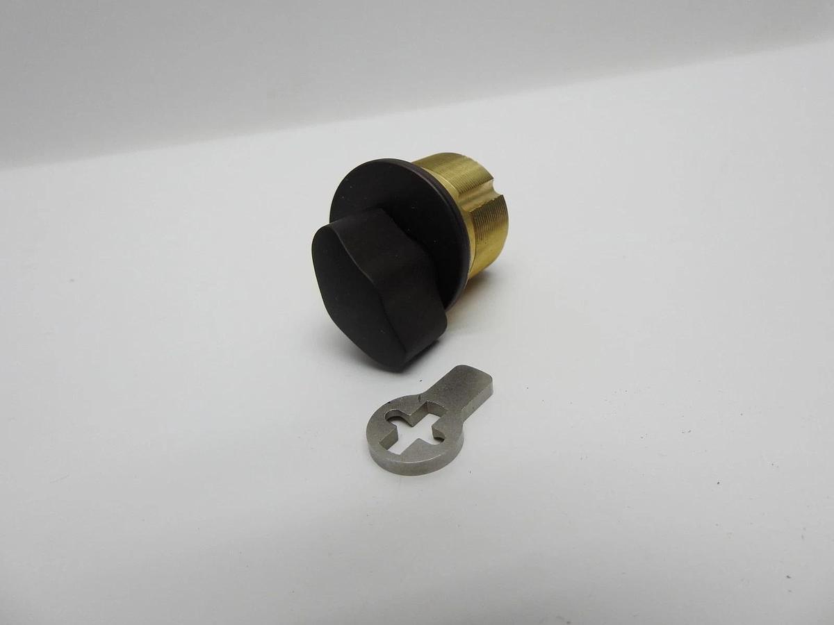 GMS M100T 10B Thumb Turn Mortise Cylinder 1" Oil Rubbed Bronze M100T-10B-AT