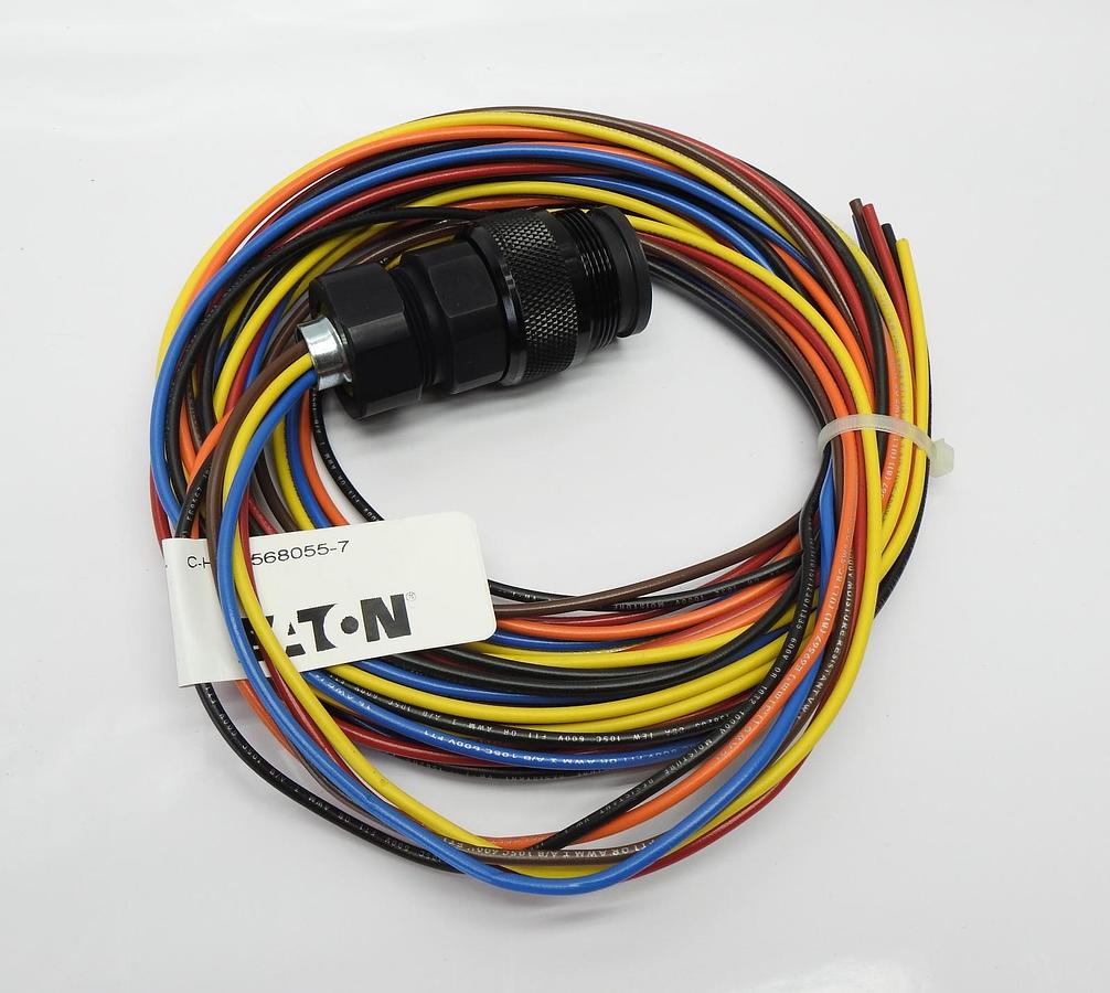 Eaton 568055-7 Pin Sleeve Connector Wire Harness 13A, 600V (568055) - OEM NEW!