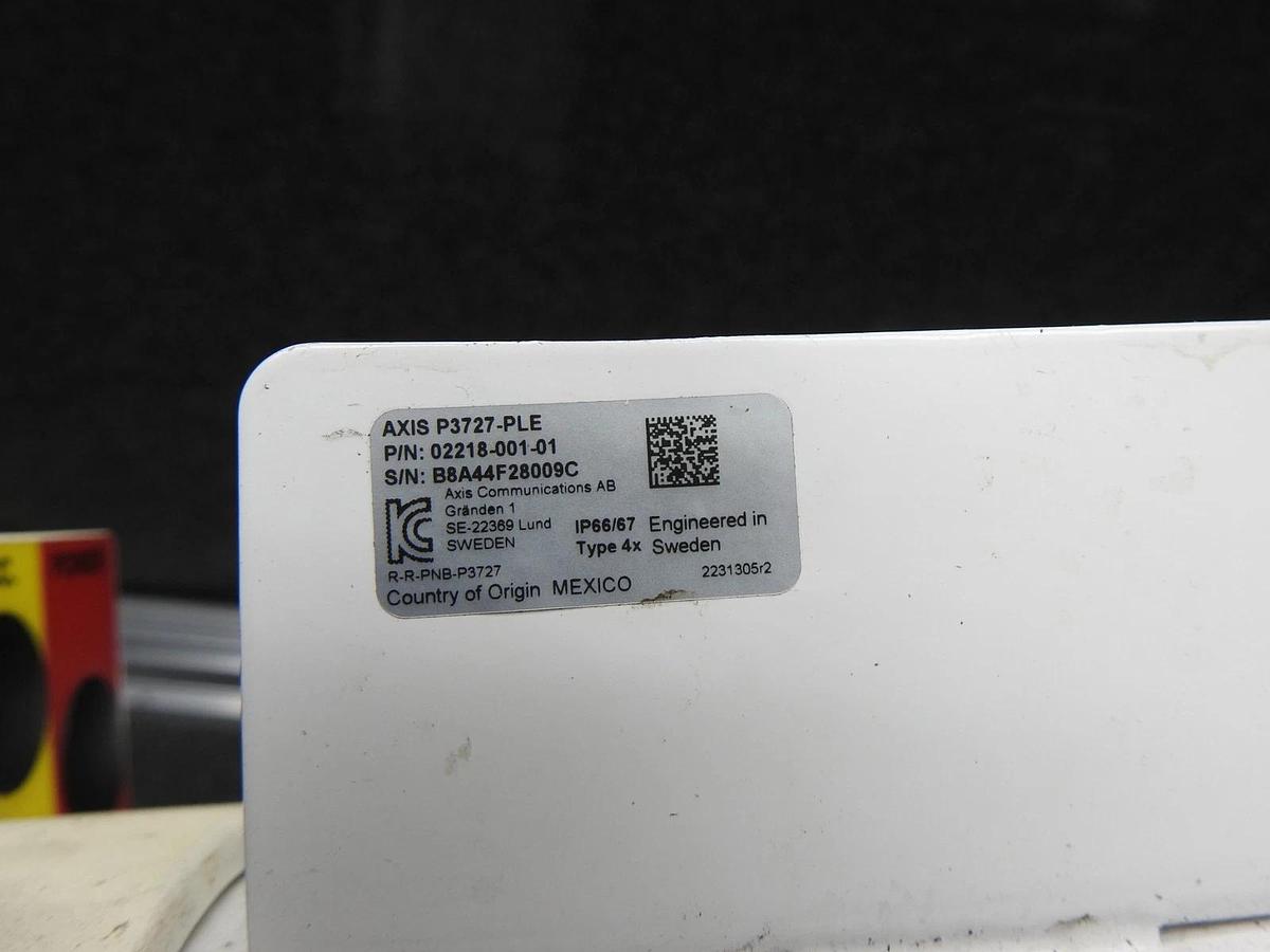 AXIS P3727-PLE WCCTV Dome Camera w/ Hard Case