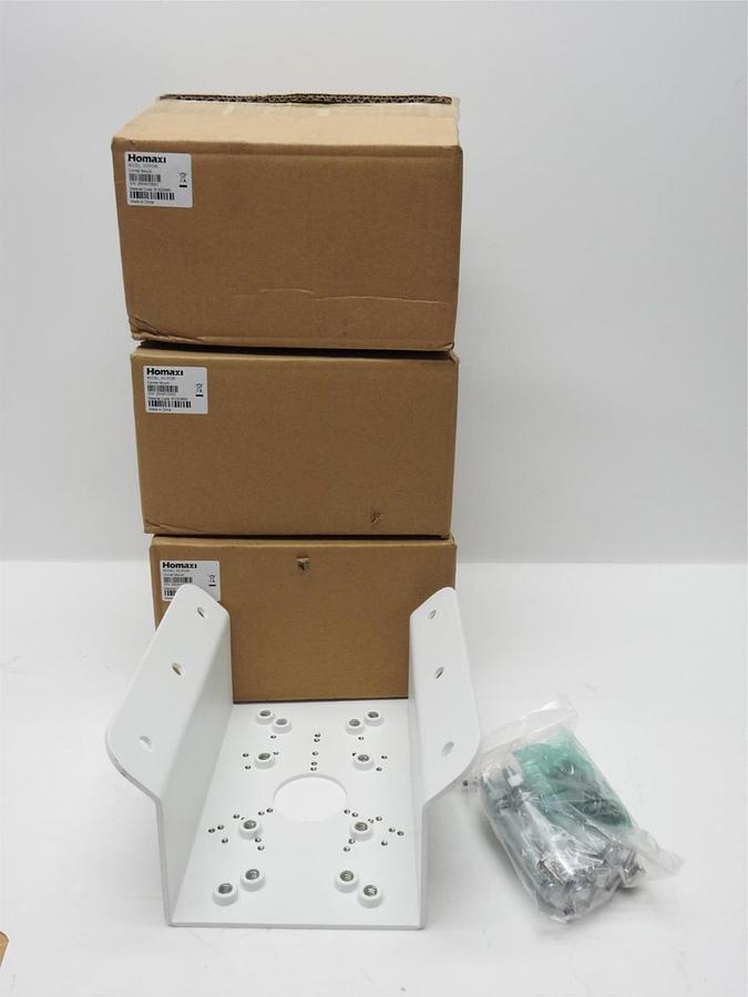 Lot of 3 - Homaxi AC-PC06 Corner Mount Bracket - WHITE -