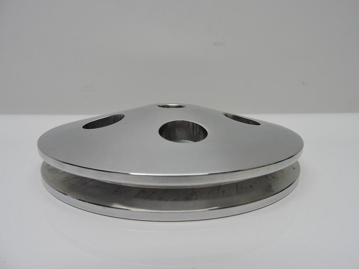 1969-1977 Chevy Chevelle Big Block Satin Aluminum Water Pump Pulley Double Groov