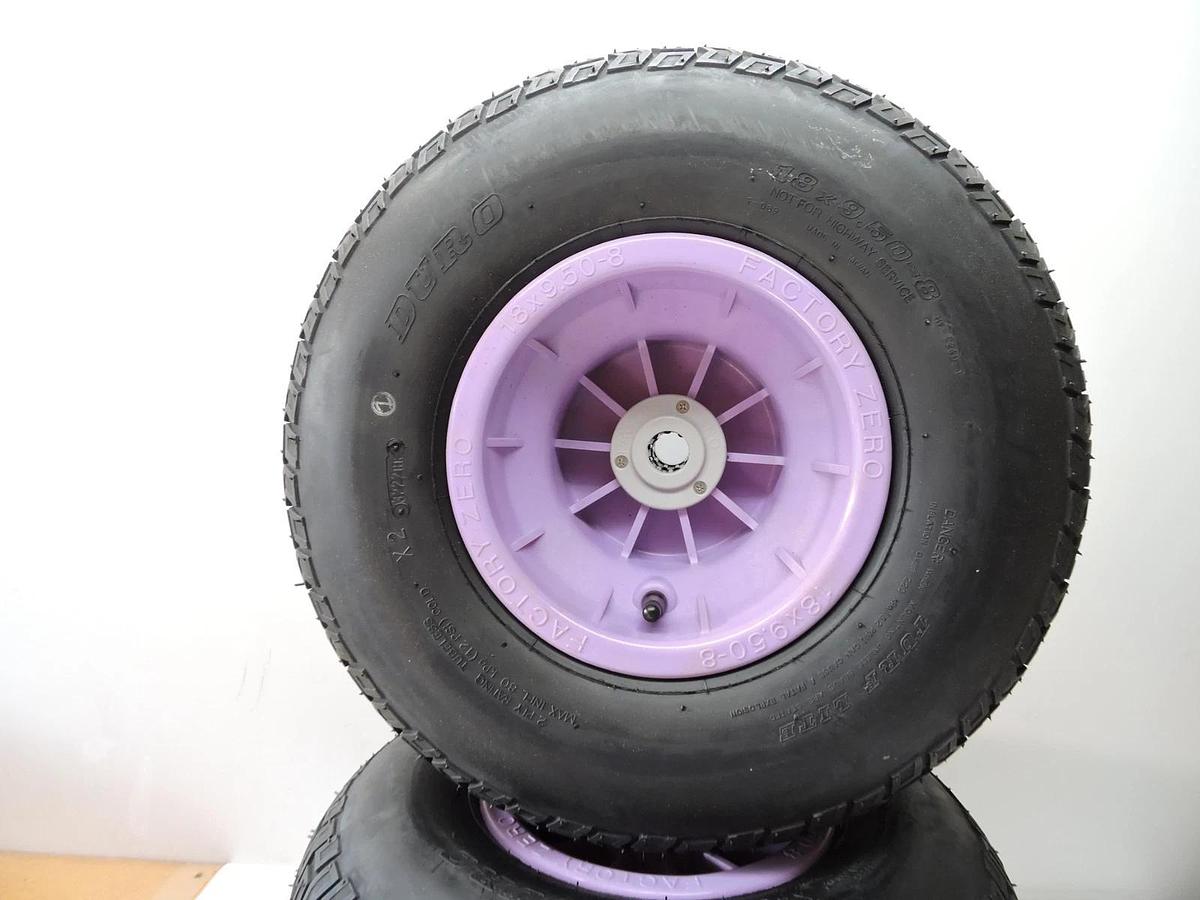 (Set of 2) - FACTORY ZERO Wheel / Tire Replacement TA30F (18 x 9.50-8) - NEW!